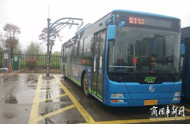 连云港BRT快速公交实现快速充电