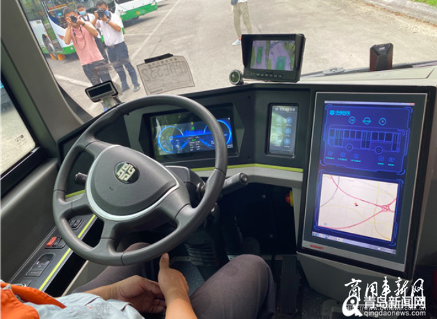 来了！“5G智能自动驾驶”公交车青岛试跑