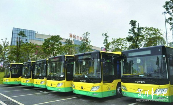 重庆涪陵公交新增20辆欧辉纯电动公交车将投入运行