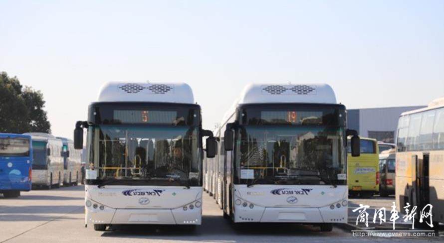 借“丝路东风”唱响中国品牌 31台苏州金龙天然气公交奔赴以色列
