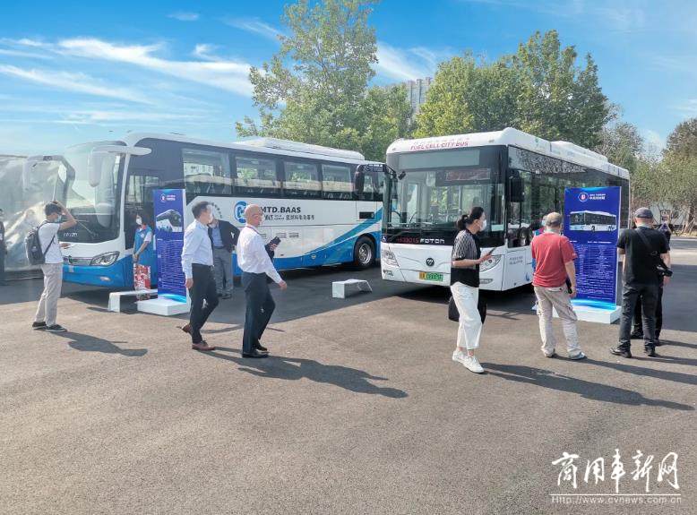 福田欧辉携2款氢燃料客车亮相2021年中关村氢能源发展论坛