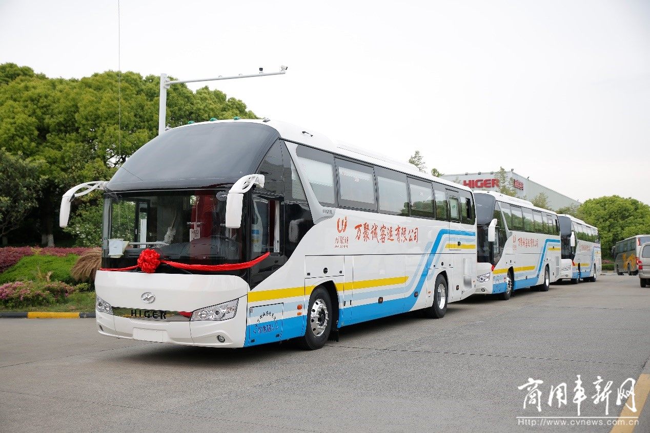 引领旅游客运提档升级，苏州金龙海格海威客车批量交付天津