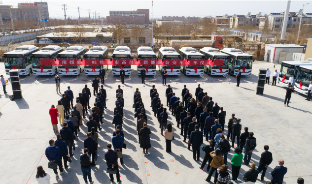 24辆湖南援疆新能源公交车在吐鲁番高昌区投运